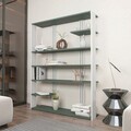 Corp biblioteca, Zena Home, Jenny, 120x160x29 cm, PAL, Verde/Alb