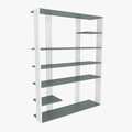 Corp biblioteca, Zena Home, Jenny, 120x160x29 cm, PAL, Verde/Alb