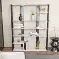Corp biblioteca, Zena Home, Jenny, 120x160x29 cm, PAL, Alb/Negru