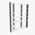Corp biblioteca, Zena Home, Jenny, 120x160x29 cm, PAL, Alb/Negru