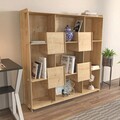 Corp biblioteca, Zena Home, Alimo, 136.7x138x27.5 cm, PAL, Stejar