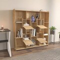 Corp biblioteca, Zena Home, Alimo, 136.7x138x27.5 cm, PAL, Stejar