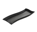 Platou servire Salsa, Ambition, 30 x 10 cm, portelan, negru