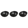Set 3 boluri servire Salsa, Ambition, Ø7.5 x 3 cm, 280 ml, portelan, negru