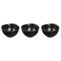 Set 3 boluri servire Salsa, Ambition, Ø8 x 4 cm, 125 ml, portelan, negru