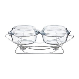 Transparent, Chafing dish 2x2 L