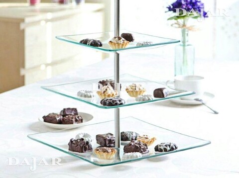 Suport prajituri cu 3 etaje Laura, Ambition, , sticla