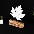 Decoratiune, Maple, 17x27x3.5 cm, Metal, Alb