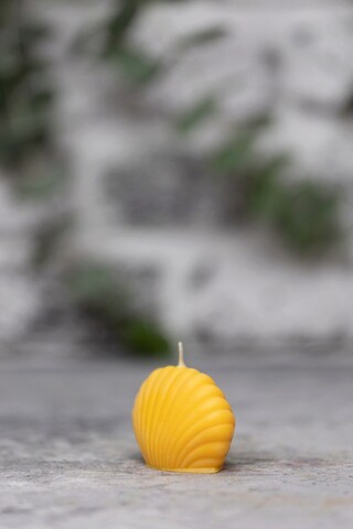 Lumanare, Pearlshell Orange, 7x3x4 cm, Ceara, Portocaliu