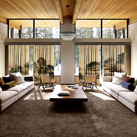 Set 4 draperii, Cipcici, 54-0012-S4-FP05, 140x260 cm, poliester, multicolor