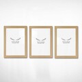 Set 3 rame foto, 3NFC1012_1318, Plastic, Natural