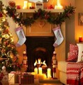 Soseta decorativa Christmas, Crp001, 35x18 cm, Multicolor