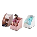 Plastic Make-Up Organizer, ORG, 12x9x12,5 cm, Roz/Alb