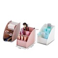 Plastic Make-Up Organizer, ORG, 12x9x12,5 cm, Roz/Alb