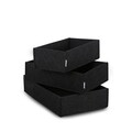 Set organizator de birou din fetru, HMY, Negru
