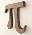 Decoratiune de perete, Pi, 24x1.8x24 cm, Maro