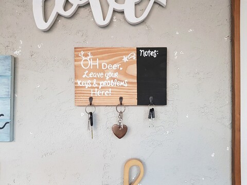 Suport chei, Oh Deer, 28x20x2 cm, Maro