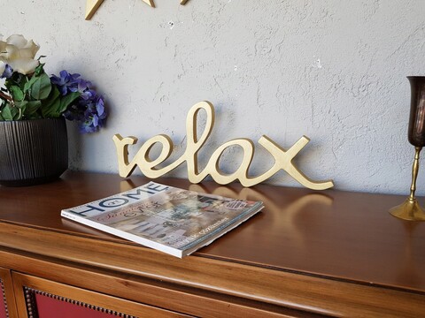 Decoratiune de perete, Gold Relax, 33x20x2 cm, Auriu