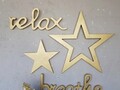 Decoratiune de perete, Gold Relax, 33x20x2 cm, Auriu