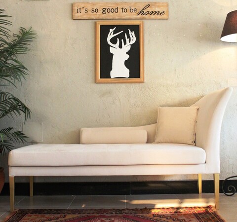 Decoratiune de perete, Black Deer Wooden, 71x2x96 cm, Maro / Negru