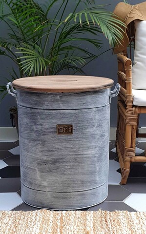 Cos depozitare, STN0007, 43x35x54 cm, Metal, Piatra