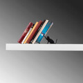 Opritor de carti, Kitap tutucu 20, 25,5x12,5x12 cm, Negru