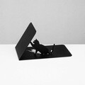 Opritor de carti, Kitap tutucu 20, 25,5x12,5x12 cm, Negru