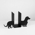Opritor de carti, Kitap tutucu 4, 43x14x22 cm, Metal, Negru
