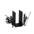 Opritor de carti, Kitap tutucu 12, 40x14x22 cm, Metal, Negru