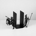 Opritor de carti, Kitap tutucu 12, 40x14x22 cm, Metal, Negru