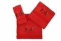 Set 3 prosoape de baie, 100% bumbac, Hobby, Bisiklet Red, rosu