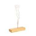 Decoratiune, Woman 2, 20x40x4 cm, Metal, Cupru
