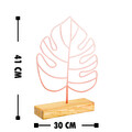 Decoratiune, Large Leaf, 30x41x4 cm, Cupru