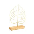 Decoratiune, Large Leaf, 30x41x4 cm, Metal, Auriu