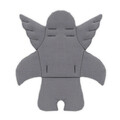 Perna universala copii Baby Pad, Angel Wings, 60x63x5 cm, Bumbac, Gri