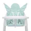 Perna universala copii Baby Pad, Angel Wings, 60x63x5 cm, Bumbac, Verde menta