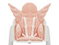 Perna universala copii Baby Pad, Angel Wings, 60x63x5 cm, Bumbac, Roz pudra