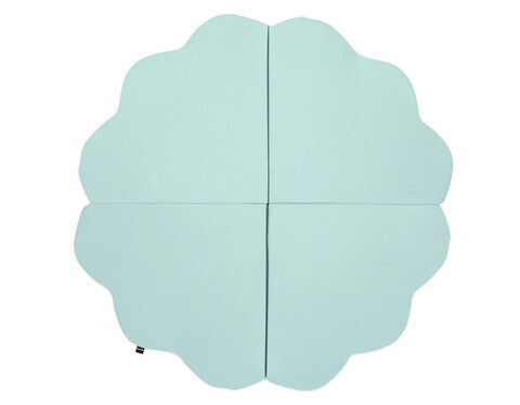 Perna universala copii Baby Pad, Bulut, 120x120x5 cm, Bumbac, Verde menta