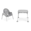 Scaun de masa pentru bebelusi, Wallxpert, 3in1, Gri