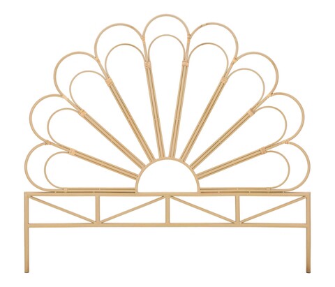 Tablie de pat Panama, Mauro Ferretti, 160 x 145 cm, fier/plastic, maro