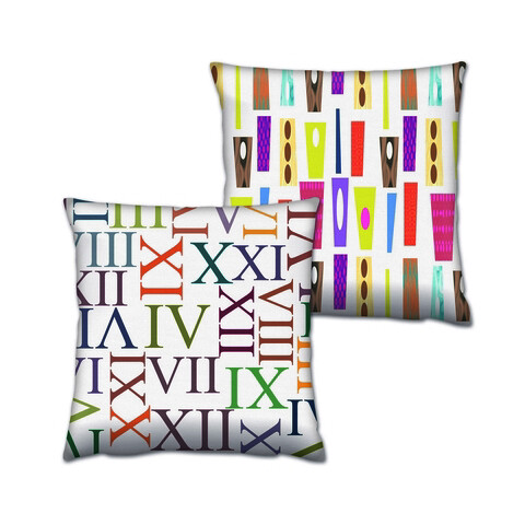 Set perne decorative	, AB-4680-4676, 50% bumbac / 50% poliester, Multicolor