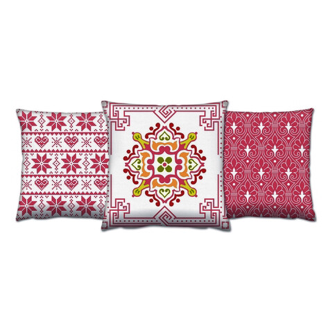 Set perne decorative	, AC-4396-4659-4531, 50% bumbac / 50% poliester, Multicolor