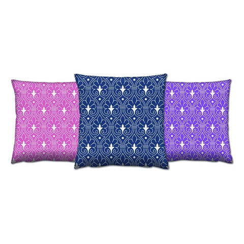 Set perne decorative	, AC-4529-4532-4530, 50% bumbac / 50% poliester, Multicolor