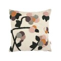 Husa de perna, Dahlia Punch Pillow Cover, 43x43 cm, Muștar / Gri închis / Pudră / Roz / Verde / Verde de mare