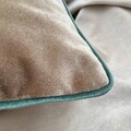 Set fete de perna, Emerald Pillow Set Cover, Polipropilena, Nurca / Crem / Verde de mare / Gri deschis