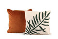 Set perne decorative	, Pinales Velvet Pillow Set With İnsert, Bumbac, Verde / Cupru