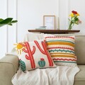 Set perne decorative	, Desert Love, Coral închis / Verde / Muștar / Galben