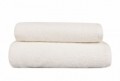 Set 2 prosoape Baskili İkili Takim Tasli Avuc İci Kalp, Saheser, 50 x 90 cm/70 x 140 cm, 100% bumbac, alb