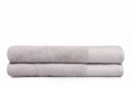 Set 2 prosoape de baie 90x150 cm, 100% bumbac, Saheser, Pıtırcık Light Grey