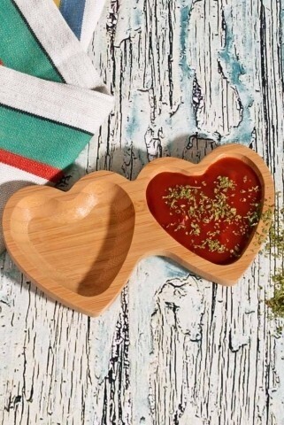 Recipient pentru sosuri, Kosova, bambus, 15.5x8.1x1.5 cm